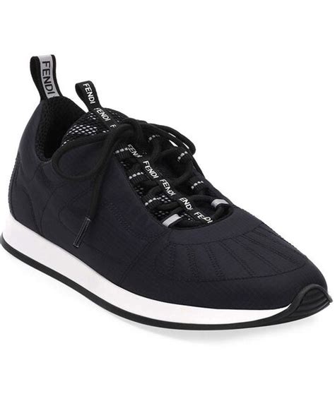 fendi ffreedom stretch lace-up sneakers